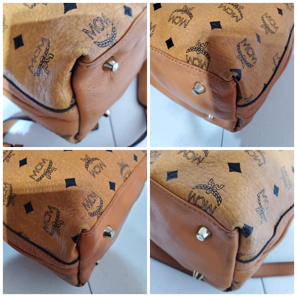 MCM COGNAC VISETOS kiara hobo bag - Picture 9 of 12